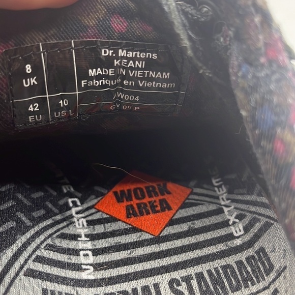 Dr. Martens Keanu Black Learger platform industrial standard insoles Sz 10 - Picture 8 of 10